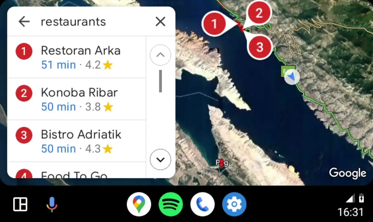 Motorocycle navigation Navisyst N7 with Google Maps